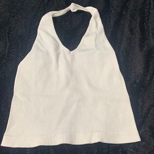 White backless top